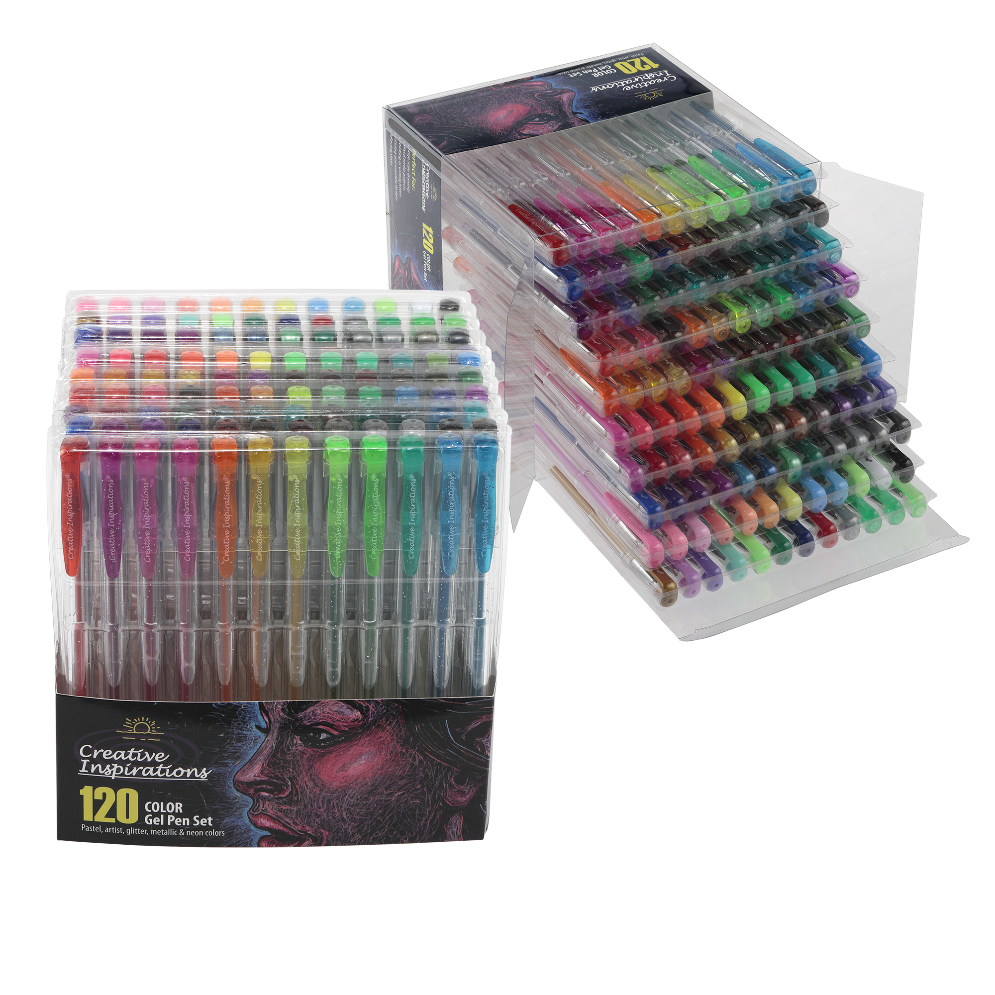 Creative Inspirations Gel Pen Sets - Long Lasting Performance, Vivid, and  Free-Flowing Ink Gel Pens for Artists, Bulk, Students, Classrooms, & More!  